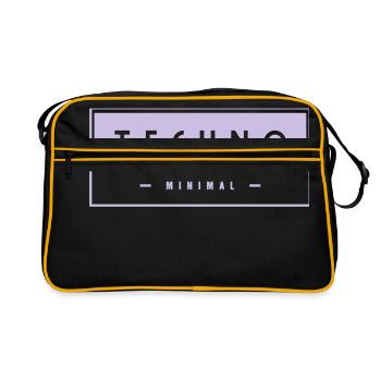Techno - Minimal - - Retro Bag - black/gold - Front