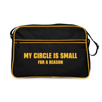 LE T-SHIRT DE MODE - MON CERCLE EST PETIT POUR UNE RAISON - Sac Retro - noir/or - Devant