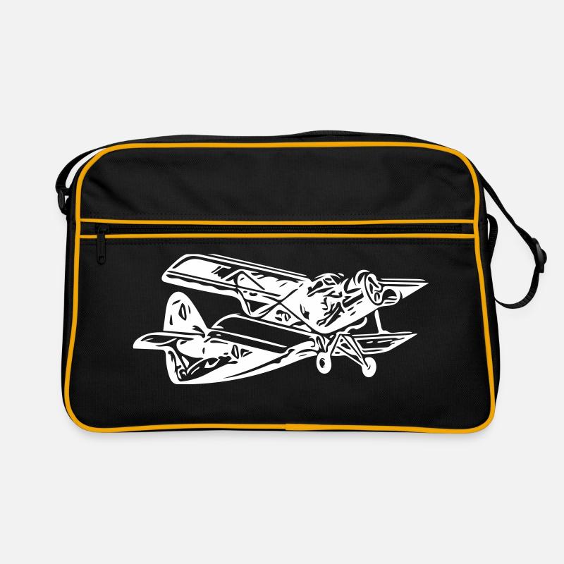 Historischer Doppeldecker Retro Tasche
