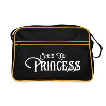 She's my Princess partner look - Retro Bag - black/gold - Front