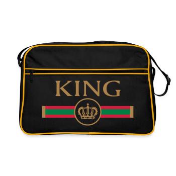 KING - Look de partenaire de la reine P70 A - Sac Retro - noir/or - Devant