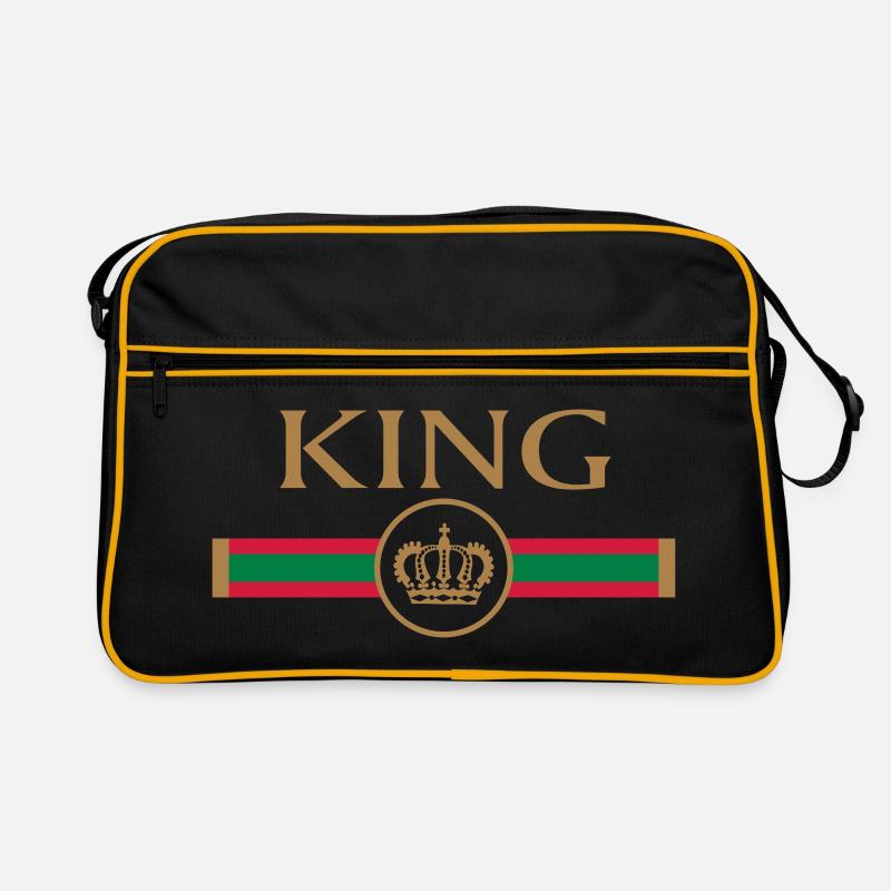 KING - Queen Partnerlook P70 A - Retro Tasche - Schwarz/Gold