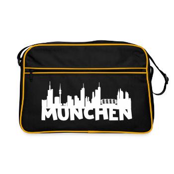 horizon Munich - Sac Retro - noir/or - Devant