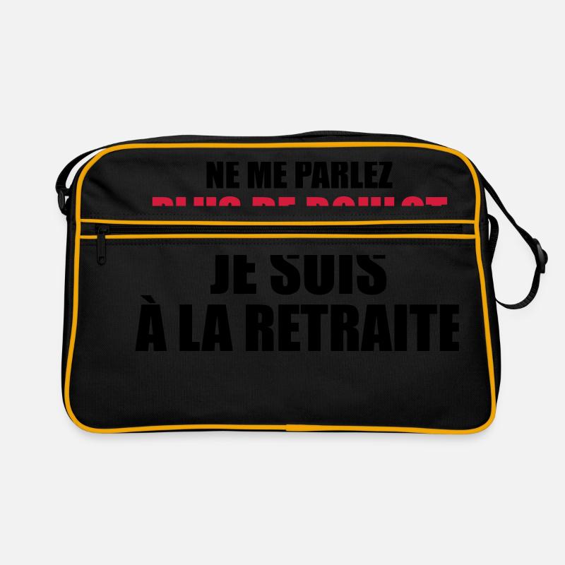 Je suis à la retraite Sac Retro