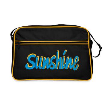 Sunshine - Retro Tasche - Schwarz/Gold - Vorne