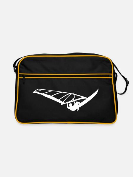 Windsurf - Sac Retro - noir/or - Devant