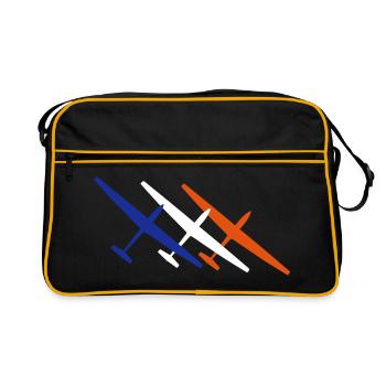 Glider Gliding Glider Glider Pilot Pilot - Retro Bag - black/gold - Front