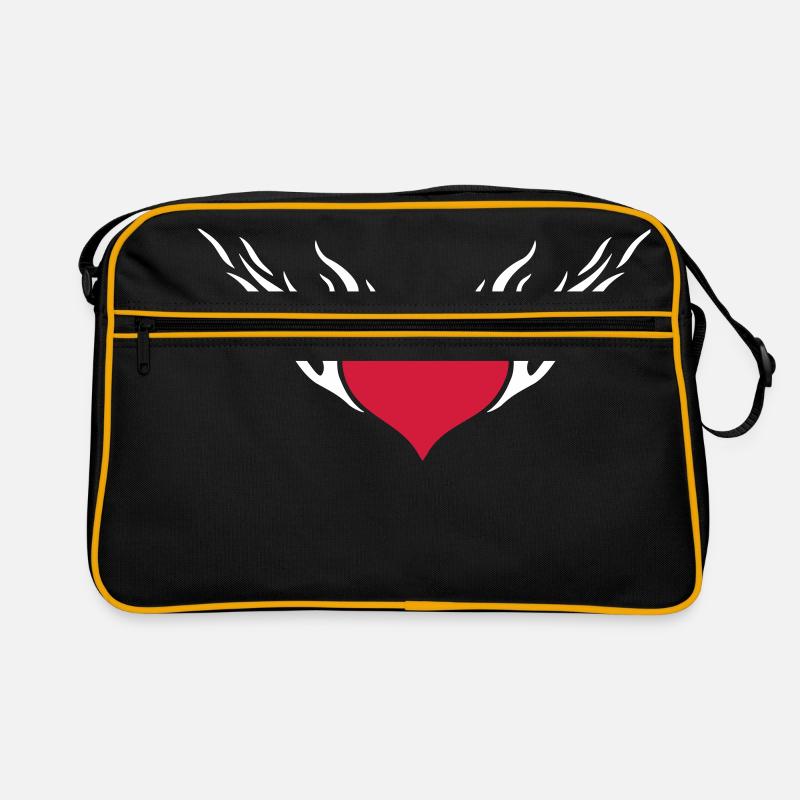 Feuerherz / Fire Heart 2c Retro Tasche