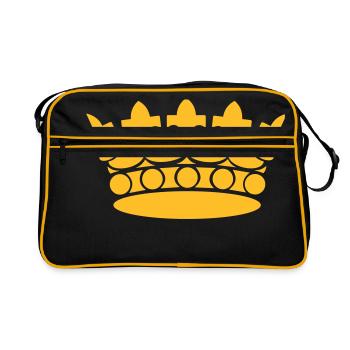 Crown Winner King Queen Princess - Sac Retro - noir/or - Devant