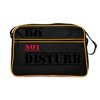 Do not disturb - Retro Bag - black/gold - Front