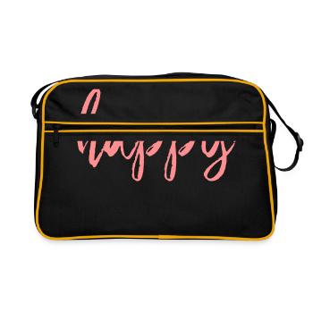heureux - Sac Retro - noir/or - Devant