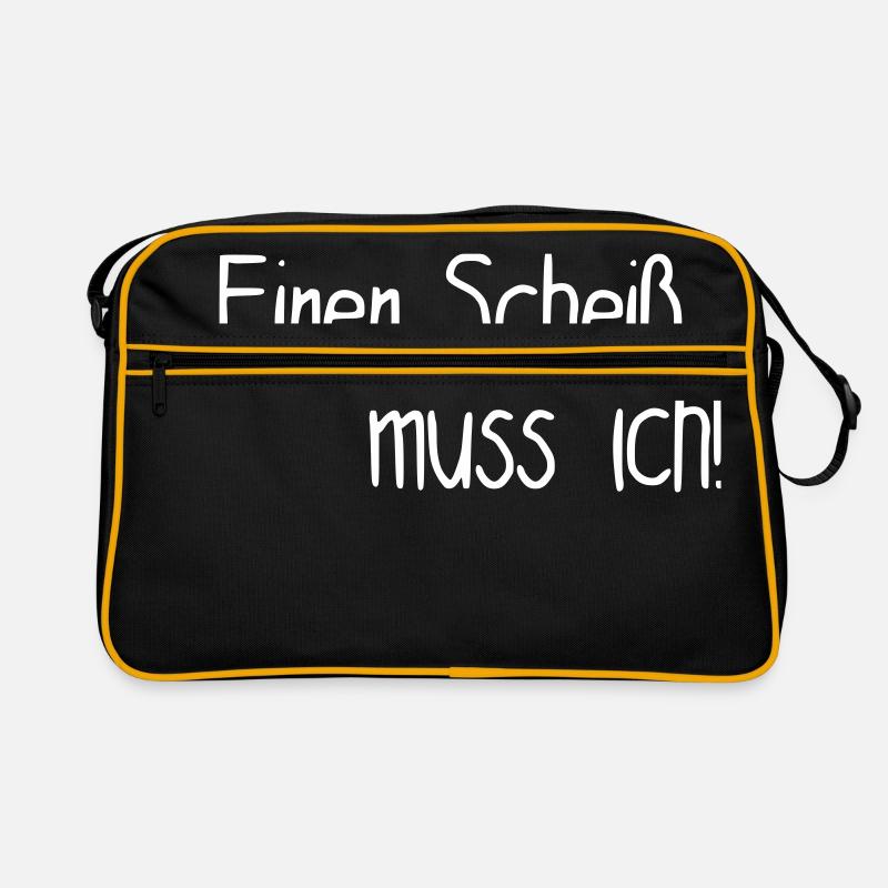 Einen Scheiß muss ich! Retro Tasche
