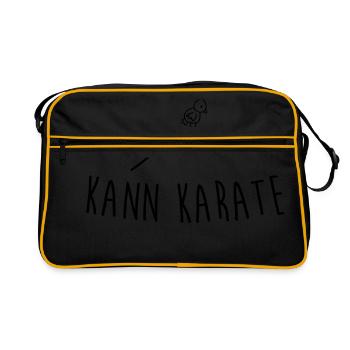 Little chicken can karate - Retro Bag - black/gold - Front