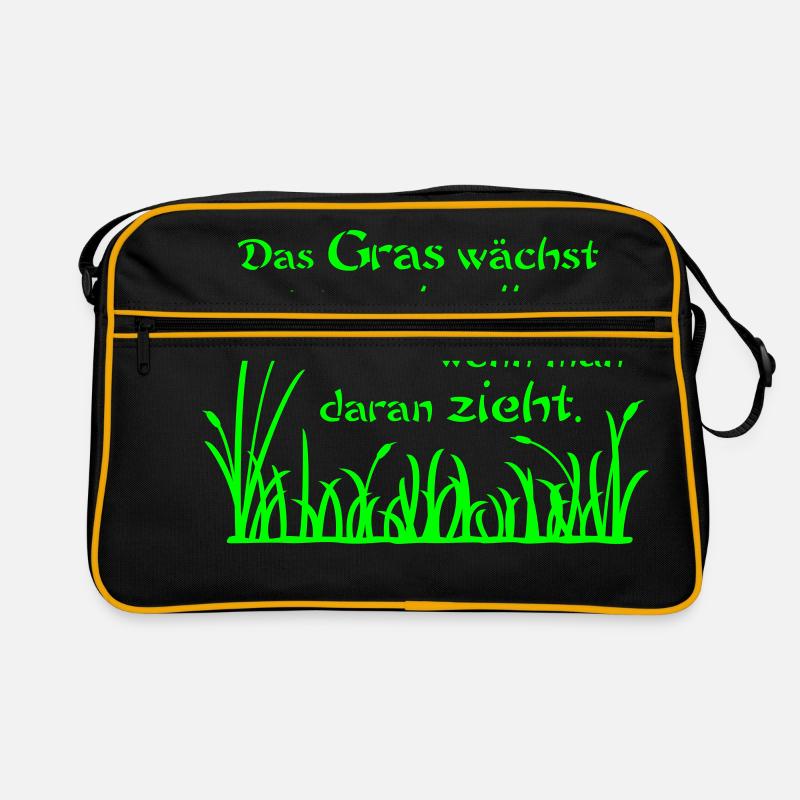 L'herbe ne pousse pas plus vite Sac Retro