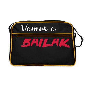 Vamos a bailar - Chemise de danse - Sac Retro - noir/or - Devant