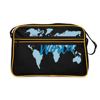 Travel the World 2c - Sac Retro - noir/or - Devant