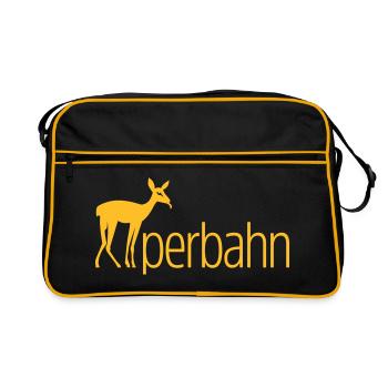 REHperbahn Reeperbahn - Retro Tasche - Schwarz/Gold - Vorne