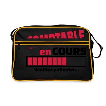 comptable en cours - Sac Retro - noir/or - Devant