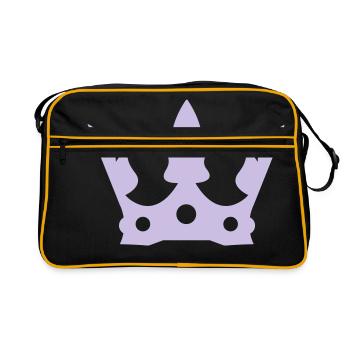 crown1 - Sac Retro - noir/or - Devant