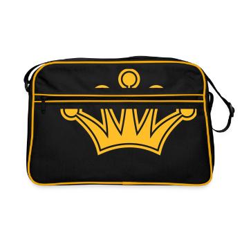 Crown - Sac Retro - noir/or - Devant
