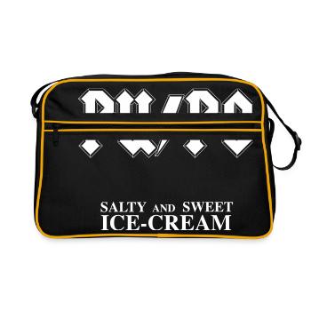 Salés et sucrés GLACE - Sac Retro - noir/or - Devant