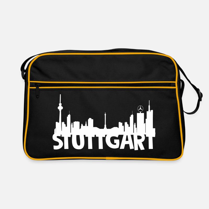 Paysage urbain de Stuttgart Sac Retro