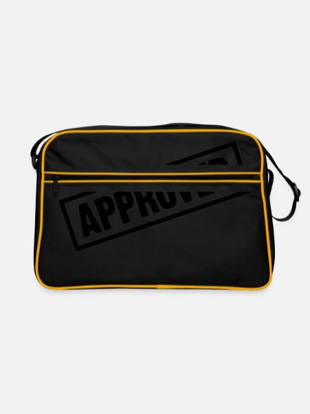 Approved! - Retro Bag - black/gold - Front