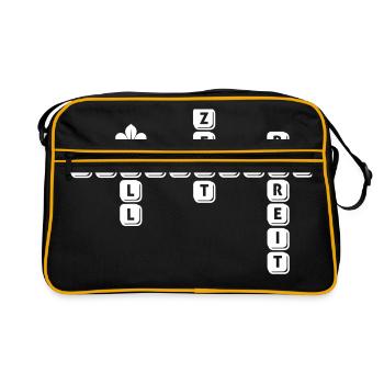 Pfadfinder - Allzeit Bereit - Retro Tasche - Schwarz/Gold - Vorne