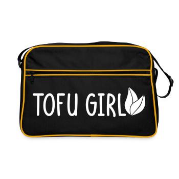 Tofu Girl - Retro Bag - black/gold - Front