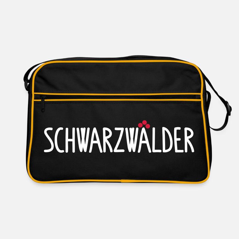 Schwarzwälder - Retro Tasche - Schwarz/Gold