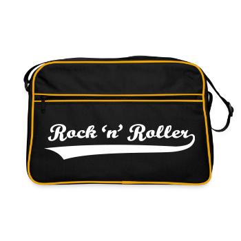 Rock 'n' Roller - Retro Tasche - Schwarz/Gold - Vorne