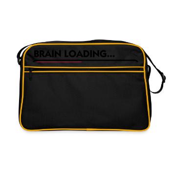 Brain loading - Retro Bag - black/gold - Front