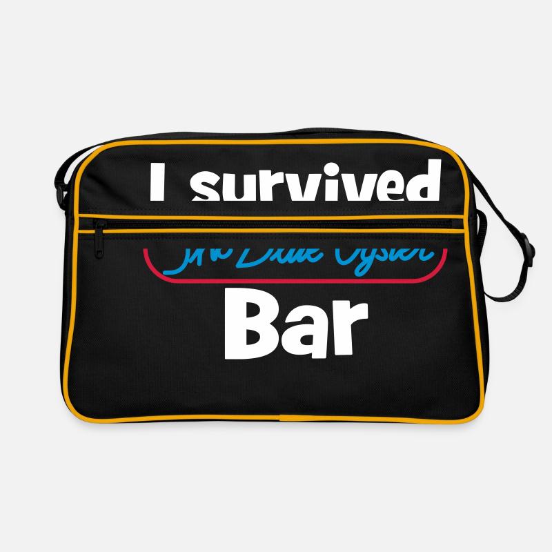 I survived the Blue Oyster Bar Retro Tasche