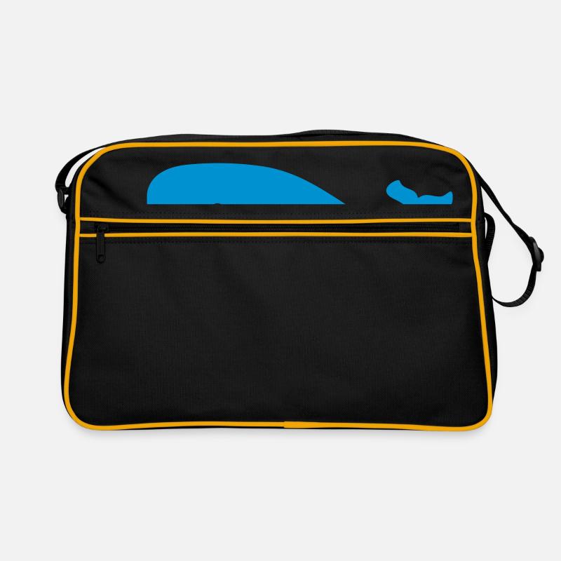 Wal - Retro Tasche - Schwarz/Gold