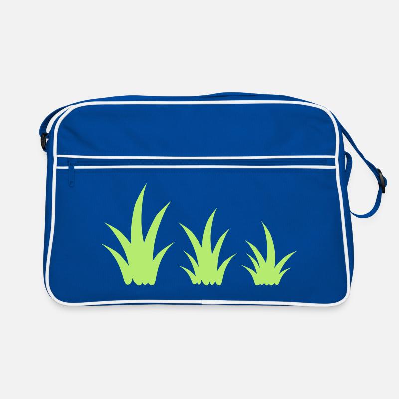 Conception de cliparts décoration de modèle touffes d'herbe Sac Retro