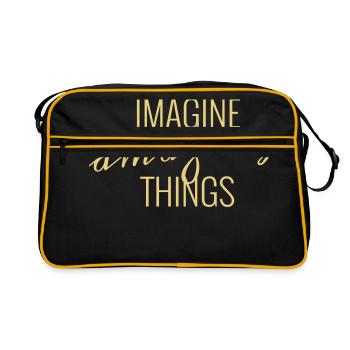 amazing - Retro Bag - black/gold - Front