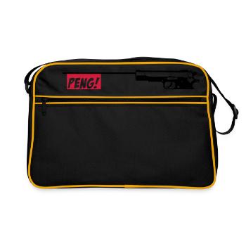 Gun PENG 2c - Retro Bag - black/gold - Front
