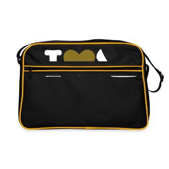 Schuhe - Retro Tasche - Schwarz/Gold - Vorne