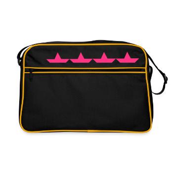 4sterne - Retro Tasche - Schwarz/Gold - Vorne