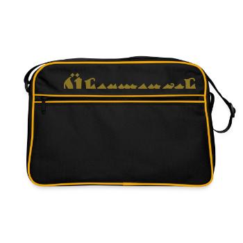 Übermensch - surhomme - Sac Retro - noir/or - Devant