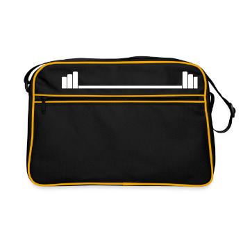Barbell 1c - Retro Bag - black/gold - Front