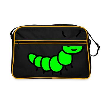 caterpillar - Retro Bag - black/gold - Front
