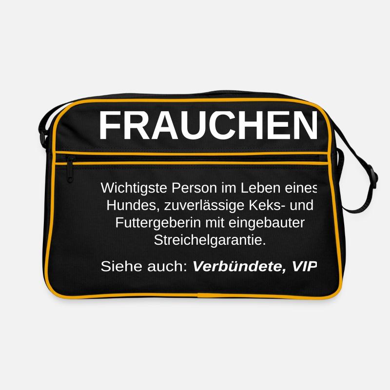 Frauchen Substantiv Retro Tasche