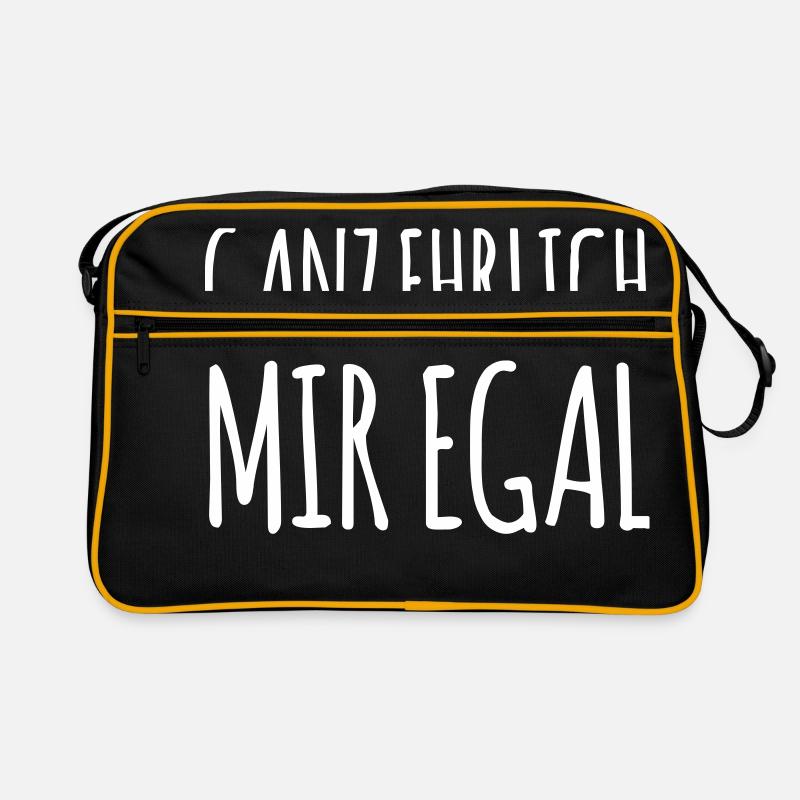 ganz ehrlich mir egal (dh) Retro Tasche