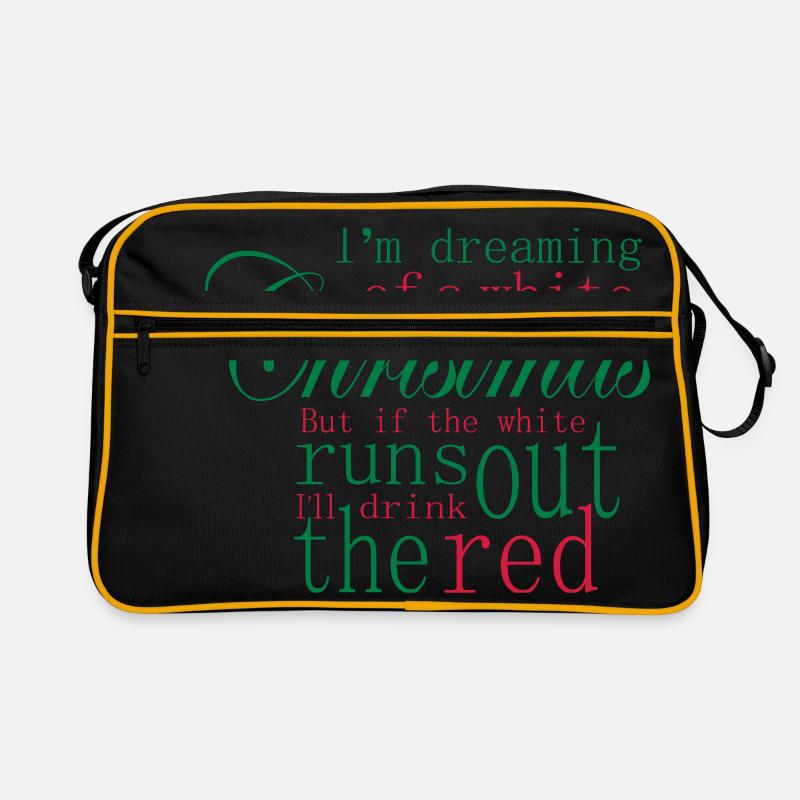 Weihnachten Slogan Retro Tasche