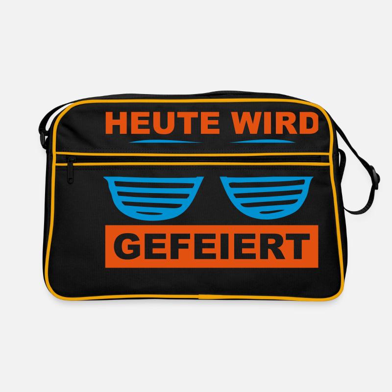 Heute wird gefeiert Retro Tasche