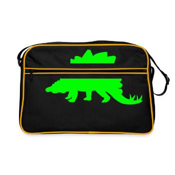 dino - Retro Bag - black/gold - Front