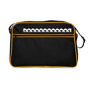 Celtic Border - Retro Bag - black/gold - Front
