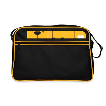 UNITED - Retro Bag - black/gold - Front