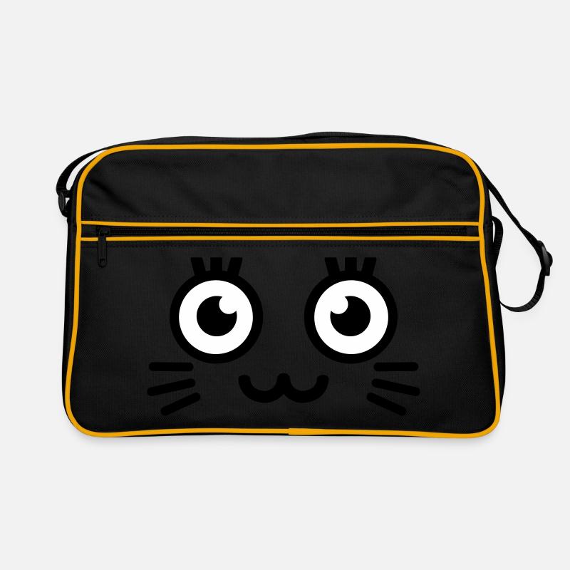 visage mignon de minou Sac Retro